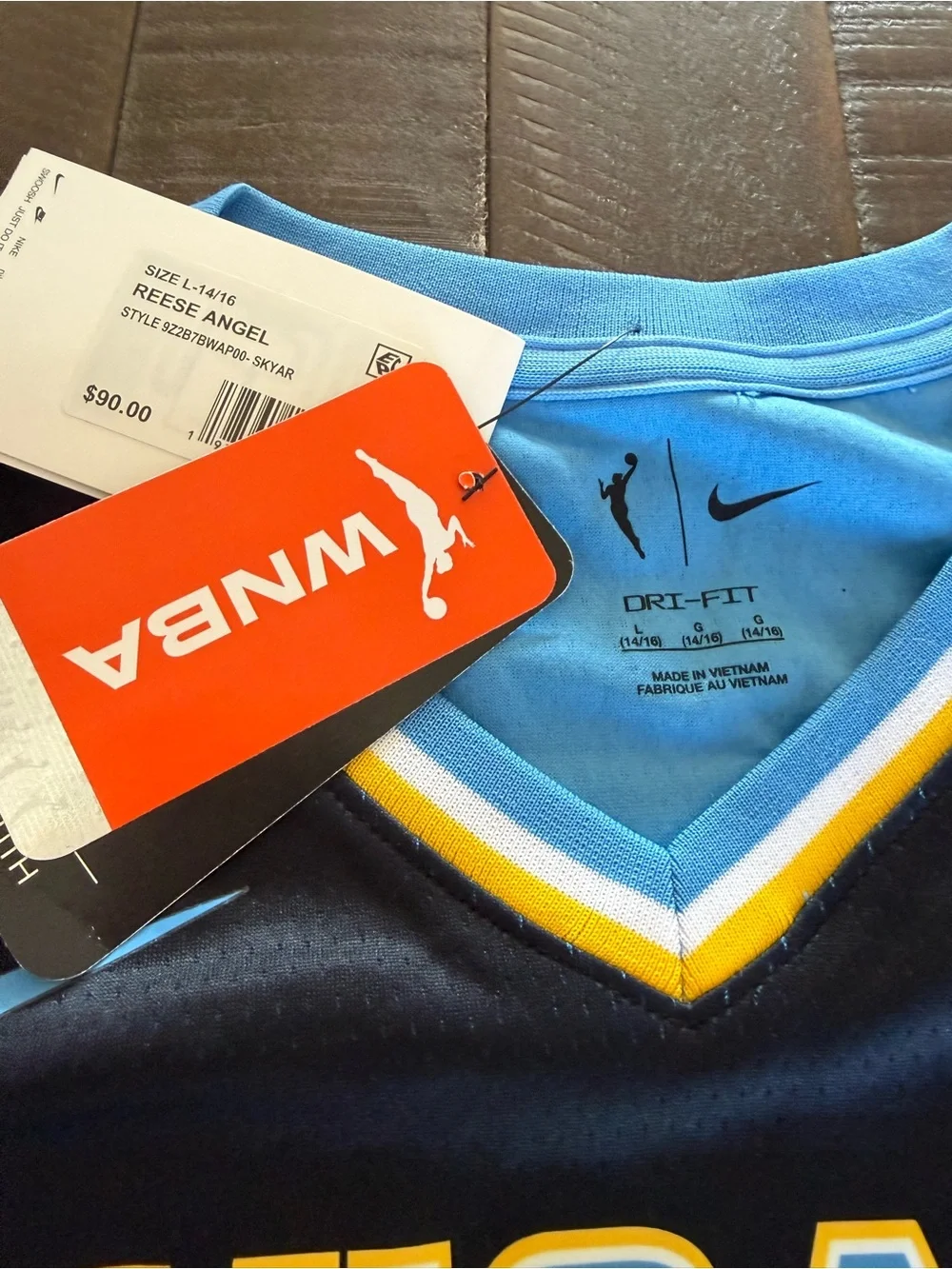 NWT Nike Chicago Sky Basketball Jersey Kids Large 14/16 #5 Reese (282)